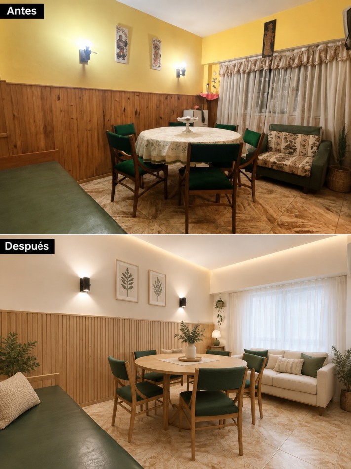 Departamento dos ambientes planta baja con patio 